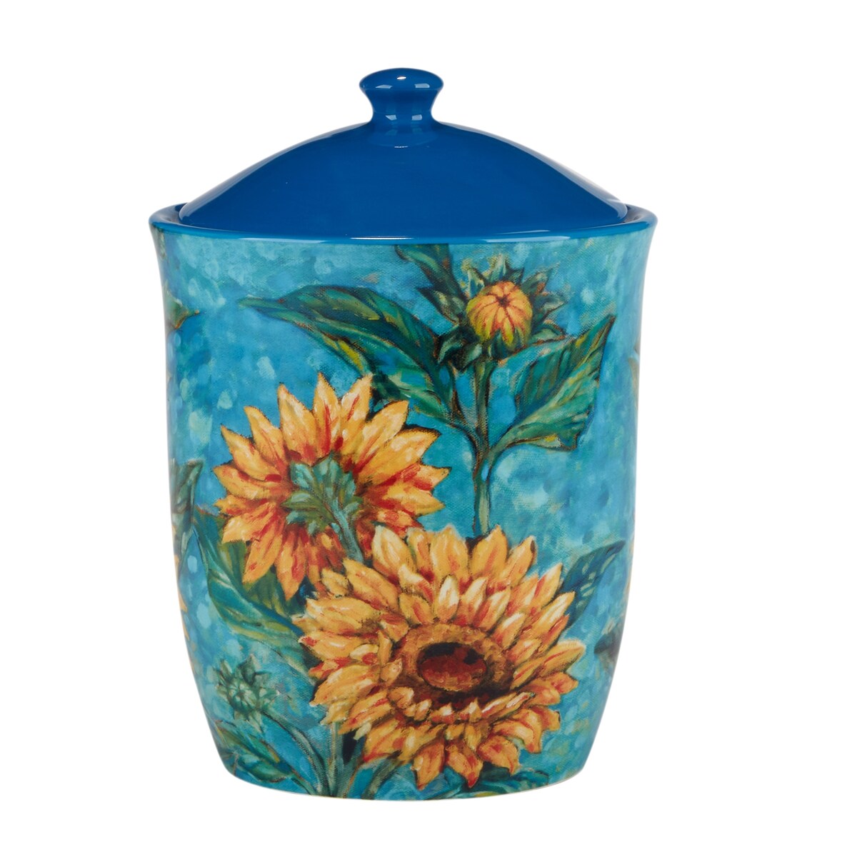 Certified International Golden Sunflowers Set of 3 Canisters