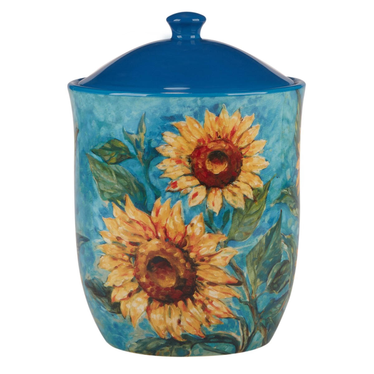Certified International Golden Sunflowers Set of 3 Canisters