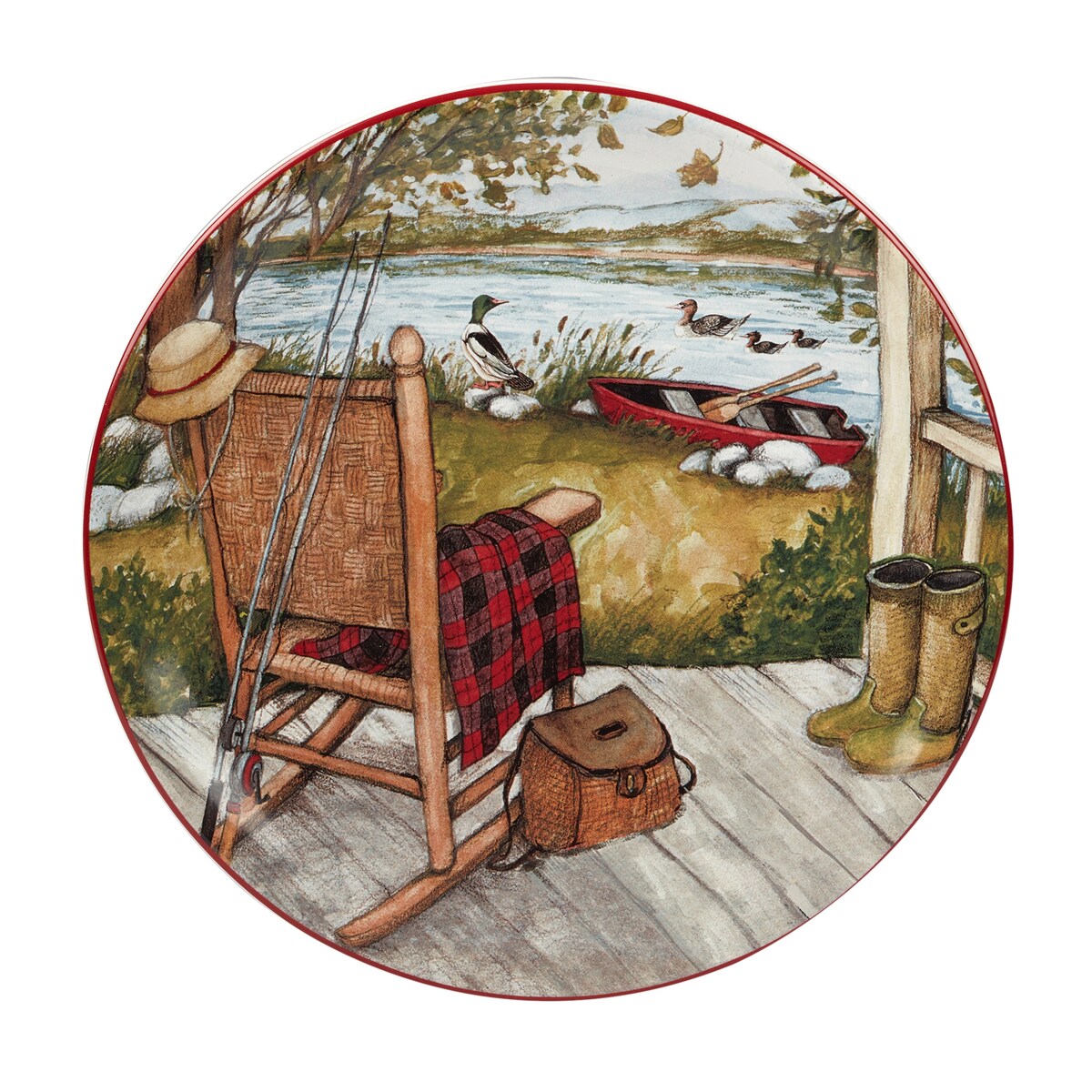 Certified International Lake Retreat 9-inch Salad/Dessert Plates, Set of 4