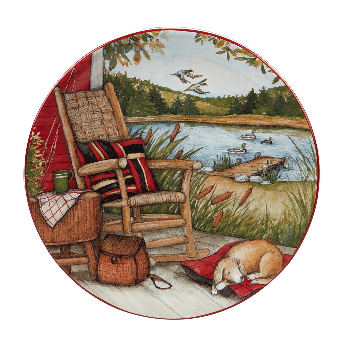 Certified International Lake Retreat 9-inch Salad/Dessert Plates, Set of 4