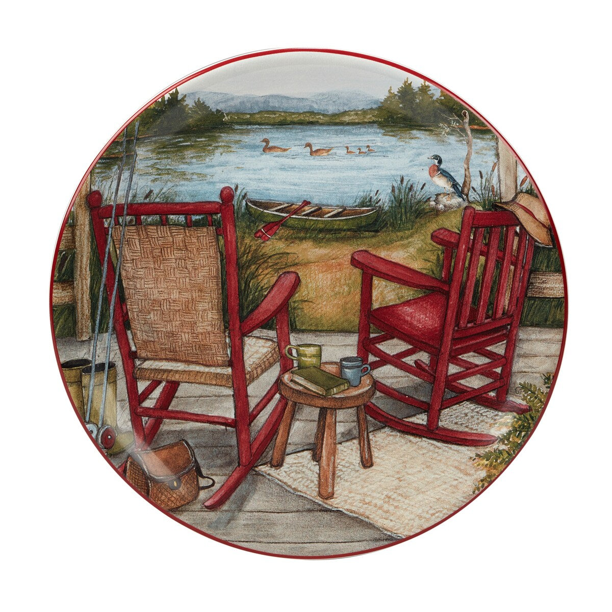 Certified International Lake Retreat 9-inch Salad/Dessert Plates, Set of 4