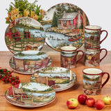 Certified International Lake Retreat 9-inch Salad/Dessert Plates, Set of 4