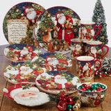 Certified International Magic Of Christmas Santa 36 oz. Soup/Cereal Bowls (Set of 4)