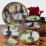 Certified International Meadow Brook 2-Tier Server Tray, 7" and 9" Plate - 10" x 9"