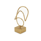 Cerulli Golden Metal Winding Abstract Table Decor