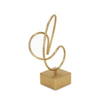 Cerulli Golden Metal Winding Abstract Table Decor