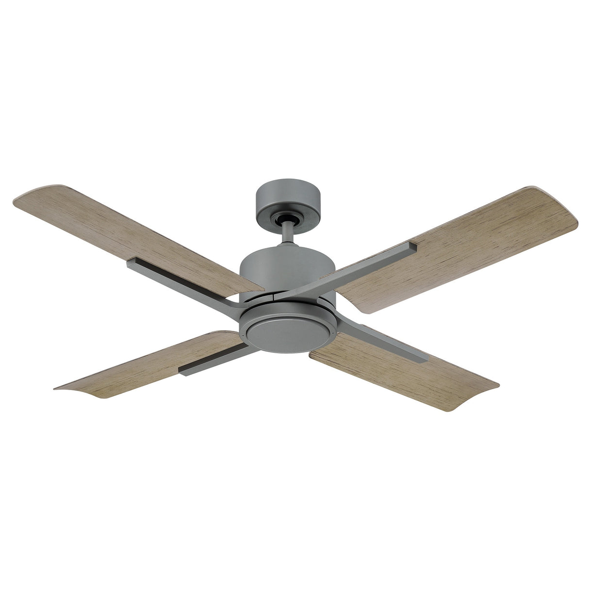 Cervantes 56 Inch Four Blade Indoor / Outdoor Smart Ceiling Fan with Six Speed DC Motor and LED Light.