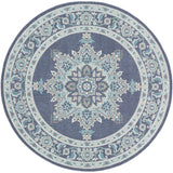 Cesare Medallion Indoor/ Outdoor Area Rug - 7'3" Round - 7'3" Round