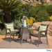 Ceylon Outdoor 3-piece Wicker Bistro Set by Christopher Knight Home
