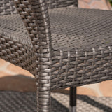Ceylon Outdoor 3-piece Wicker Bistro Set by Christopher Knight Home