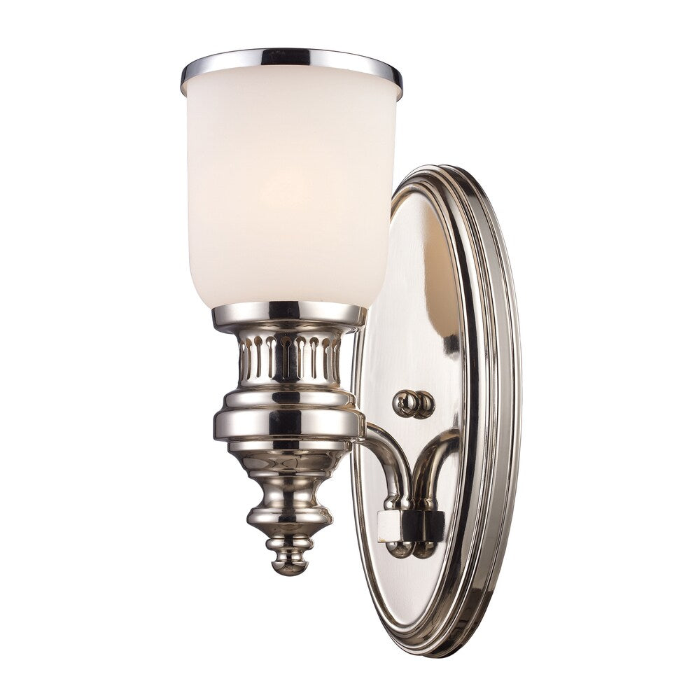Chadwick Collection 1-Light Sconce In Polished Nickel