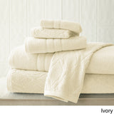 Amraupur Overseas Chain Jacquard 6-piece Combed Cotton Towel Set