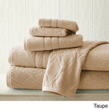 Amraupur Overseas Chain Jacquard 6-piece Combed Cotton Towel Set