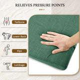 Chair Cushions for Dining Chairs 4 Pack - Memory Foam Chair Pads with Ties and Non-Slip Backing Seat Cushion 16"X16"X2",