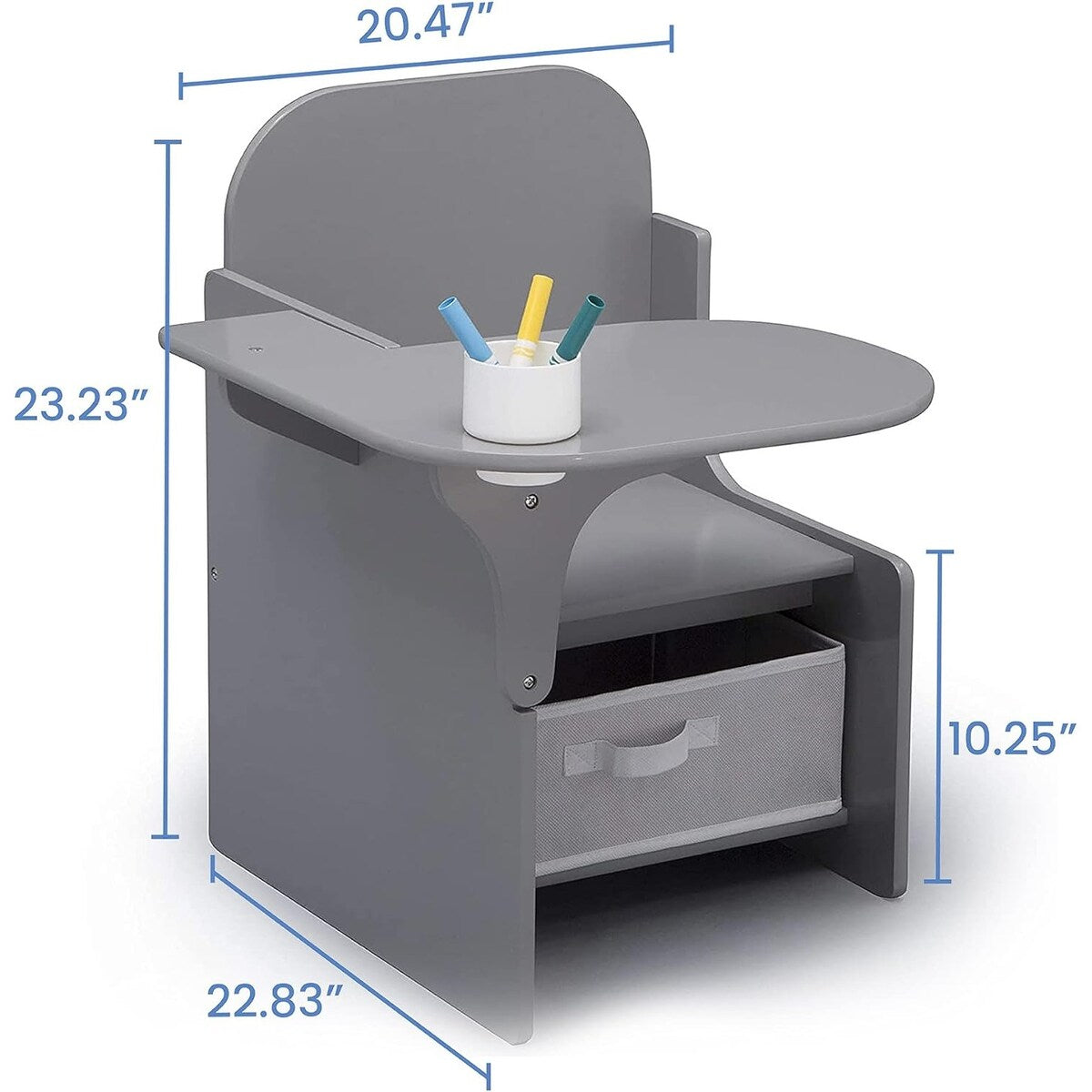 Chair Desk With Storage Bin