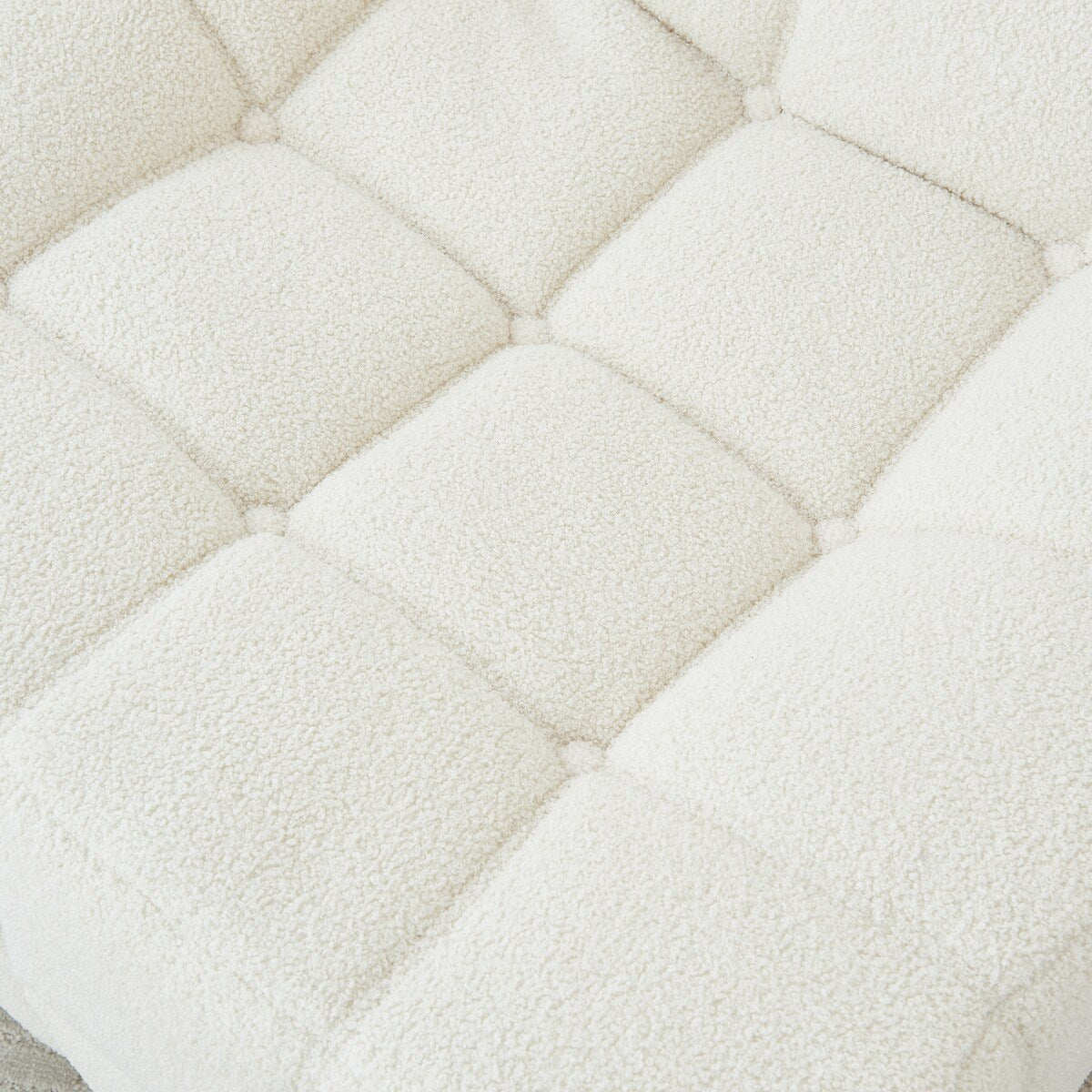 Chair Sofa Sherpa Beanbag Chair Couch Armless Tufted Bean Bag Lounge Soft Comfy Chair, Beige