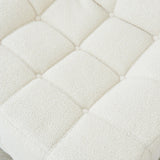 Chair Sofa Sherpa Beanbag Chair Couch Armless Tufted Bean Bag Lounge Soft Comfy Chair, Beige