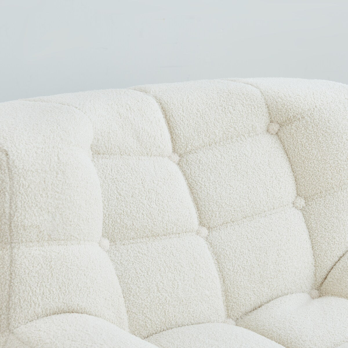 Chair Sofa Sherpa Beanbag Chair Couch Armless Tufted Bean Bag Lounge Soft Comfy Chair, Beige