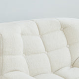 Chair Sofa Sherpa Beanbag Chair Couch Armless Tufted Bean Bag Lounge Soft Comfy Chair, Beige