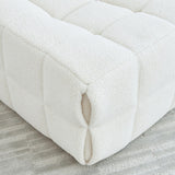 Chair Sofa Sherpa Beanbag Chair Couch Armless Tufted Bean Bag Lounge Soft Comfy Chair, Beige