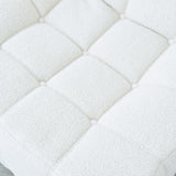 Chair Sofa Sherpa Beanbag Chair Couch Armless Tufted Bean Bag Lounge Soft Comfy Chair, Beige