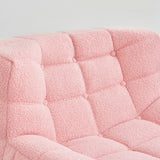 Chair Sofa Sherpa Beanbag Chair Couch Armless Tufted Bean Bag Lounge Soft Comfy Chair, Beige