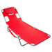 Chaise Lounge Beach Chair with Face Hole Versatile, Folding Lounger,Sunbathing and Reading on Stomach Deluxe,Foldable Laying Out
