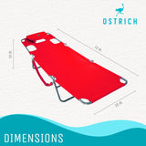 Chaise Lounge Beach Chair with Face Hole Versatile, Folding Lounger,Sunbathing and Reading on Stomach Deluxe,Foldable Laying Out