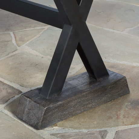 Numana Outdoor Lightweight Concrete Dining Table by Christopher Knight Home - 70.00"D x 32.00"W x 29.00"H