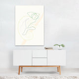 Chameleon Line Drawing Lizard Art Print/Poster
