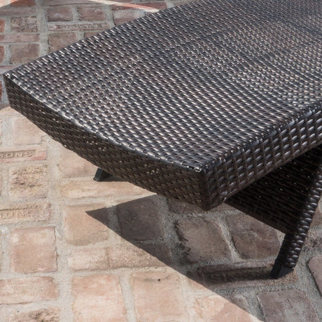 Chaminade Outdoor 2-piece Wicker Adjustable Chaise Lounge Set by Christopher Knight Home