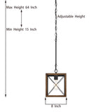 Kiro 1-light Modern Farmhouse Rectangle Pendant Light with UL Certified - N/A