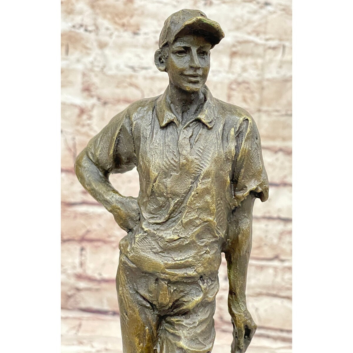 Champion Golfer Tiger Woods Bronze Sculpture Sport Trophy Statue Figurine Golf