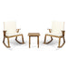 Champlain Acacia 3-piece Outdoor Rocking Chair Chat Set by Christopher Knight Home