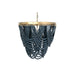2-Tier Draped Wood Bead Chandelier - 25.6"L x 25.6"W x 26.0"H