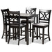 Copper Grove Aileur 5-piece Counter-height Pub Dining Set