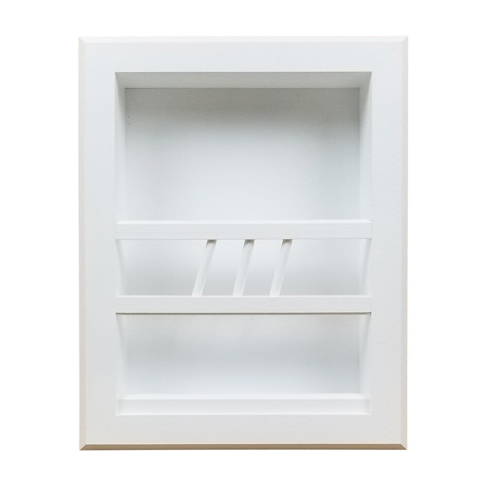 Chandler Recessed in wall Bathroom Magazine Rack - N/A