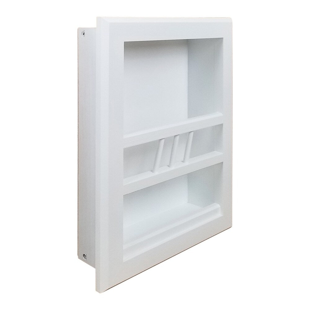 Chandler Recessed in wall Bathroom Magazine Rack - N/A