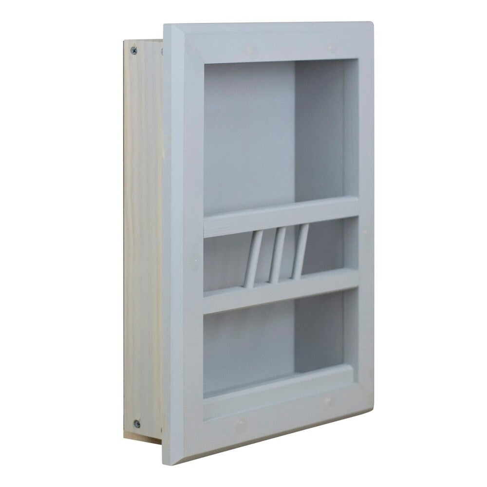 Chandler Recessed in wall Bathroom Magazine Rack - N/A