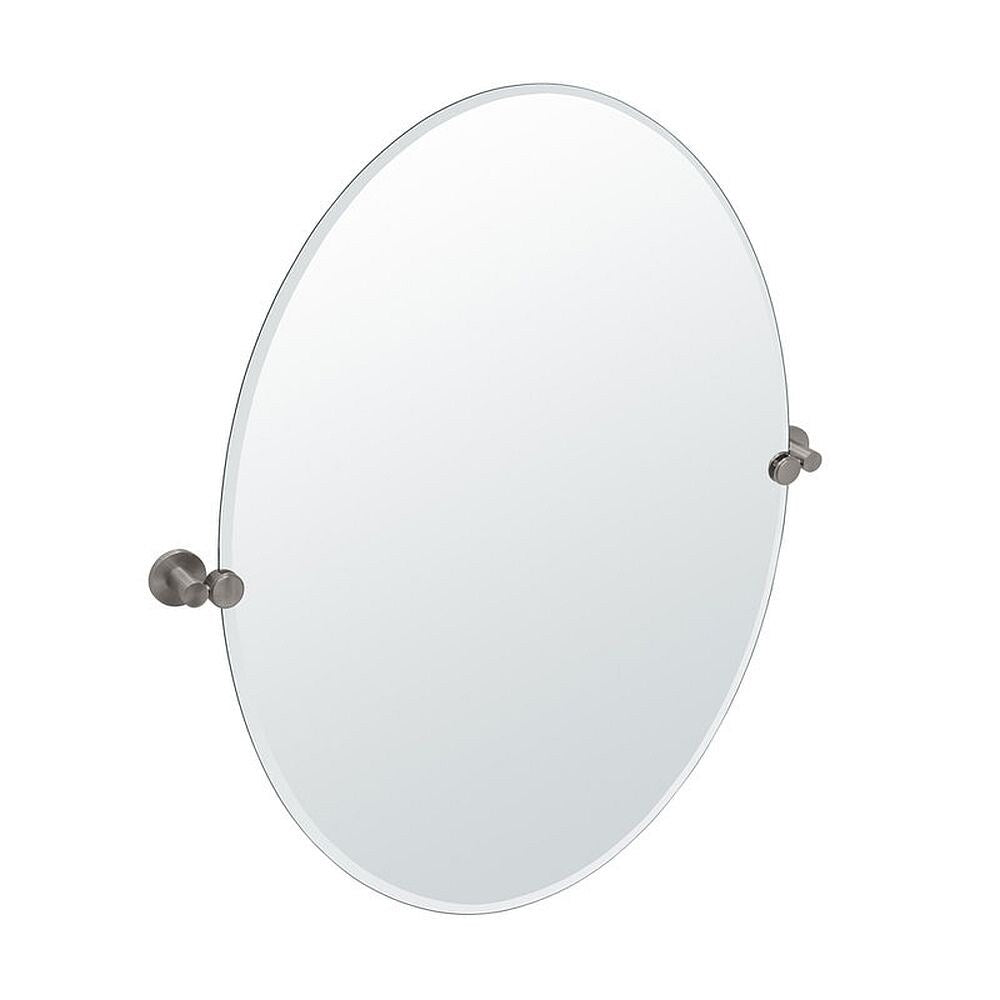 Channel Large Oval Beveled Tilting Wall Mirror