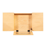 Chantal Wood 2 Cane Drawer Vanity with Stool