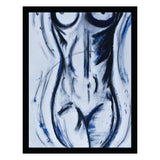 Charcoal Beauty, All Woman - Framed Print Artwork - Multi-Color