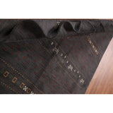 Charcoal Gabbeh Oriental Area Rug Handmade Wool Carpet - 5'4" x 8'3"