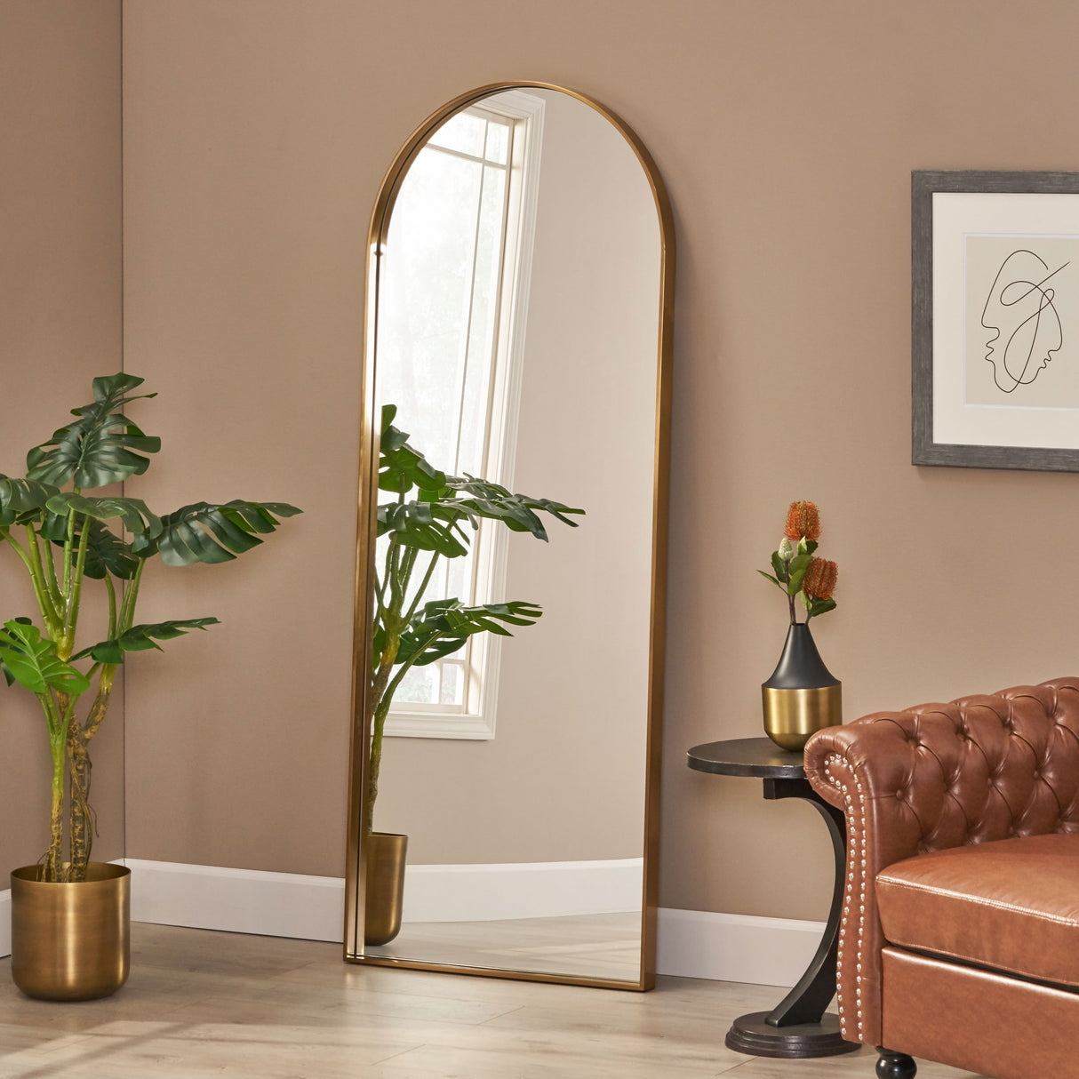 Chardean Contemporary Full Length Leaner Mirror by Christopher Knight Home
