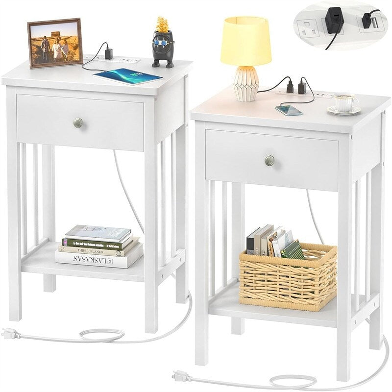 Charging Station Set of 2 - 13.78"D x 15.75"W x 23.62"H