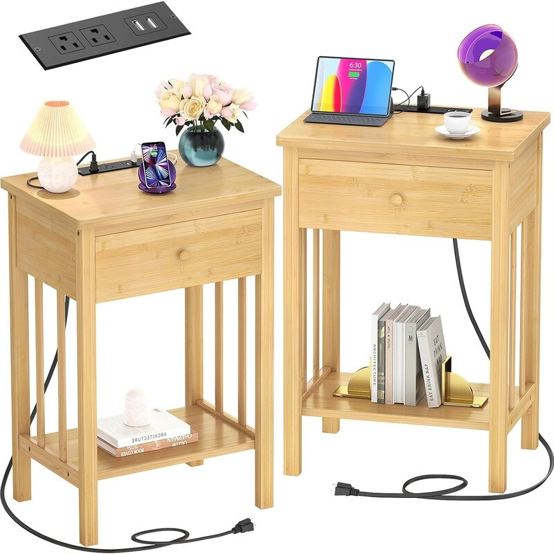 Charging Station Set of 2 - 13.78"D x 15.75"W x 23.62"H