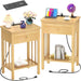 Charging Station Set of 2 - 13.78"D x 15.75"W x 23.62"H