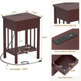 Charging Station Set of 2 - 13.78"D x 15.75"W x 23.62"H