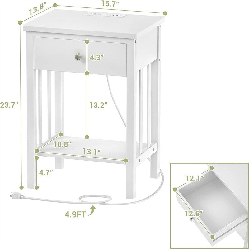 Charging Station Set of 2 - 13.78"D x 15.75"W x 23.62"H