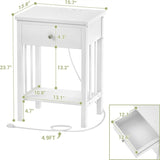 Charging Station Set of 2 - 13.78"D x 15.75"W x 23.62"H